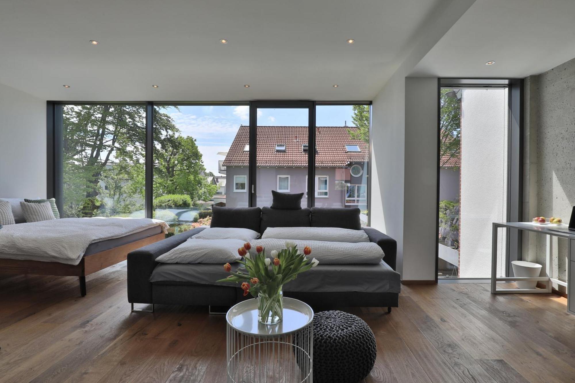 Moderne Studio-Wohnung Gersthofen Ngoại thất bức ảnh